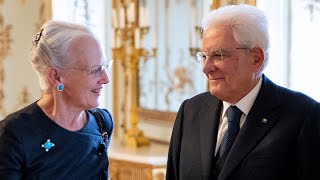 Danimarca il Presidente Mattarella incontra la Regina Margherita II [upl. by Ssur560]