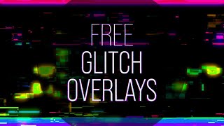 Free Digital Glitch Effect  Video Overlays [upl. by Kippy379]