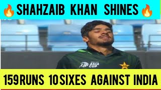 Shahzaib Khan 159 😍against India 🔥first cricketer to score 150 against India in U19 Tournament [upl. by Harelda633]