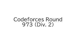 Codeforces Round 973 Div 2 [upl. by Negah]