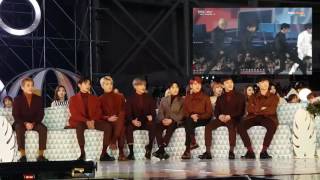 161119 EXO Reaction to SEVENTEEN  Very Nice MMA 2016 [upl. by Aivatnuhs]