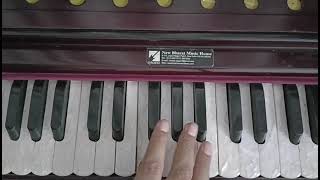 Learn to play the Shabad Kinka ek Jis Jee Basaway on harmonium [upl. by Theresita729]