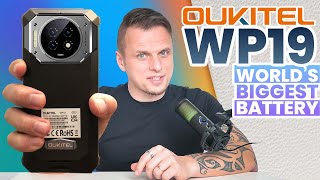 OUKITEL WP19 Smartphone With The Biggest Battery EVER  Complete Review [upl. by Sulihpoeht]