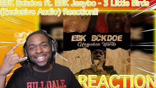 EBK Bckdoe ft EBK Jaaybo  3 Little Birds Exclusive Audio Reaction [upl. by Naj]