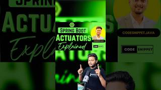 Spring Boot Actuators springboot coding javaframework java [upl. by Ilonka]