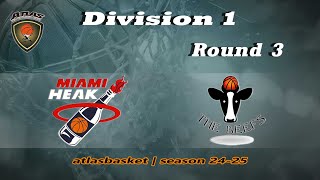 Atlasbasket  Div 1Round 3  MIAMI HEAK vs THE BEEFS [upl. by Ettari]