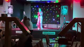 Abby Faye  Saturday Night Whigfield cover in Newton Aycliffe 05102024 [upl. by Pirbhai]