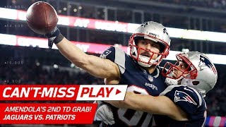 Amendolas Two INSANE Catches Give Pats GoAhead TD  CantMiss Play  AFC Championship HLs [upl. by Gaudet]