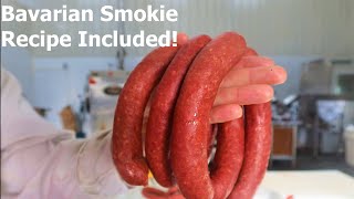 How to make Bavarian Smokies Smoked Bavarian Sausage Recipe Included [upl. by Akino]