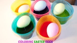 Coloring Easter Eggs with Sofia the First and Hello Kitty Stickers B2cutecupcakes [upl. by Elleyoj470]