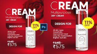 Trending Design 2025  Product Design  Transform Your Advertising In Photoshop  Hindiहिंदी [upl. by Blount256]