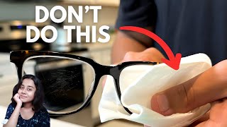 The Right Way To Clean Your Glasses  घर पर चश्मा कैसे साफ करें  अपने चश्मे को कैसे साफ रखें [upl. by Davenport]