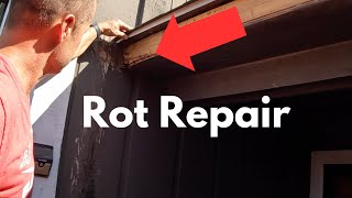 How to Fix Rotted Fascia and Soffit Boards  Install Kickout Flashing [upl. by Gearhart458]