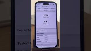 iPhone16Pro Geekbench benchmark [upl. by Itsa]