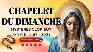 Chapelet du 07 Janvier 2024 💖 Mystères Glorieux ✨ Chapelet à la Vierge Marie [upl. by Oznofla]