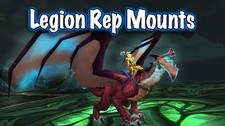 72 Legion Reputation Mounts World of Warcraft [upl. by Baten]