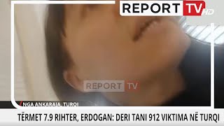 Po fliste live për Report Tv zyrtarja turke në Turqi ndjen lëkundje tërmeti Ne po tundemi [upl. by Ennovehc69]