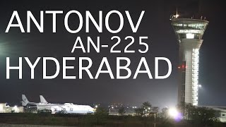 Antonov AN225 Mriya Landing At Hyderabad For The First Time Full Video [upl. by Finn]