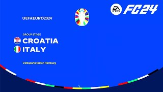 Croatia vs Italy  UEFA EURO 2024  EA Sports FC 24 [upl. by Ytisahcal]