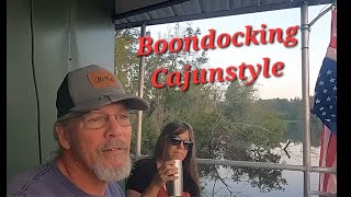 Slow houseboat cruising the back bayous and Cajun Cooking [upl. by Doowyah]