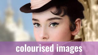 Stunning Colorized Pictures of Audrey Hepburn [upl. by Taft]