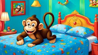 Five Little Monkeys Jumping on the Bed  Fun and Energetic Nursery Rhyme  Nursery Rhymes Kids Songs [upl. by Valora]