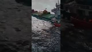 😱Sinking🌊😱Ship⚓lifemarchant navywhatsapp status [upl. by Thibault]