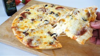 No Knead No Yeast Pizza Ready In 15 Minutes [upl. by Heidt]