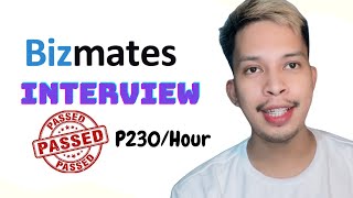 Bizmates Interview Experienced  Pumasa ba [upl. by Manbahs]