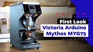 New Mythos MYG75 Espresso Grinder A Quick Field Test w Professional Barista [upl. by Stegman]