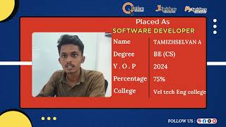 SUCCESS STORY OF SOFTWARE DEVELOPER  QSpidersJspiders  Chromepet Chennai [upl. by Alfy]