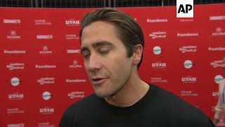 Jake Gyllenhaal talks womens march at premiere of Paul Danos directorial debut Wildlife [upl. by Ynitsed]