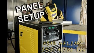 ESAB Heliarc 353i ACDC TIG Welder [upl. by Akirdnwahs]