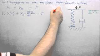 Übertragungsfunktion ►Systeme 1Ordnung ► FederDämpferSystem [upl. by Prichard242]