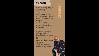 3RACHA Heyday Bangchan rap [upl. by Ehud]