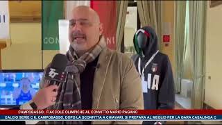 Campobasso fiaccole olimpiche al Convitto Mario Pagano  Trsp  news del 271124 [upl. by Ahsinac]