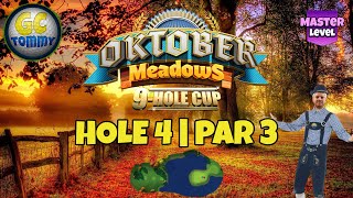 Master QRFR Hole 4  Par 3 HIO  Oktober Meadows 9hole cup Golf Clash Guide [upl. by Annaoy]