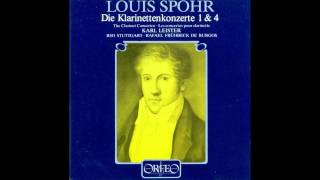 Louis Spohr  Clarinet Concerto No4 Karl Leister [upl. by Tuckie348]