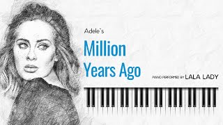 Million Years Ago  Adele  Piano Tutorial🎹 [upl. by Ahsenroc]