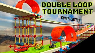 DIECAST CARS TOURNAMENT  LOOP DE LOOP RACE  COMPILATION [upl. by Llehsem583]