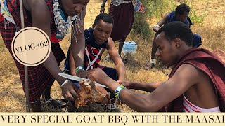 Maasai Tribe Tanzania  A very special GoatBBQ with the Maasai  Makasa Tanzania Safari  VLOG 62 [upl. by Lladnek327]