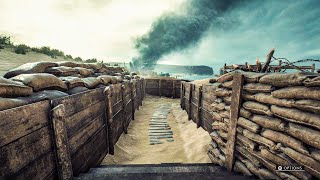 In the Trenches of WW1  Relaxing Waves at Heligoland Bight  Battlefield 1 Ambience 🎧 [upl. by Edlun]