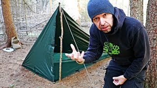 Tarp setup versatile per pioggia tempesta inverno chiuso su tutti i lati Consigli Tarp setup [upl. by Eitsyrhc428]