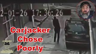 Carjacker Briefly Regrets Picking The Wrong Guy To Try [upl. by Marion]