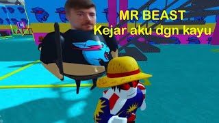 Dikejar MR BEAST roblox  mrbeast barrys prison run [upl. by Ennoitna]