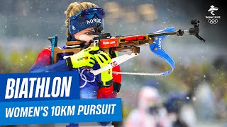 Biathlon  Womens 10km Pursuit  Full Replay  Beijing2022 [upl. by Llerrit98]