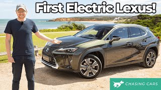 Lexus UX 300e 2022 review  first Lexus EV to rival EQA and XC40 Recharge  Chasing Cars [upl. by Annadroj]