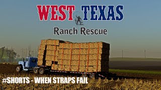 When Straps FAIL Shorts  West Texas Ranch Rescue  Farming Simulator 19  FS19 [upl. by Derina]