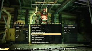 Legendary Crafting T51b Power Armor  Fallout 76 Power Armor Crafts Pt 1 [upl. by Elleirda]