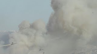 Fire near kibbutz in northern Israel after rocket barrage from Lebanon  AFP [upl. by Heloise]